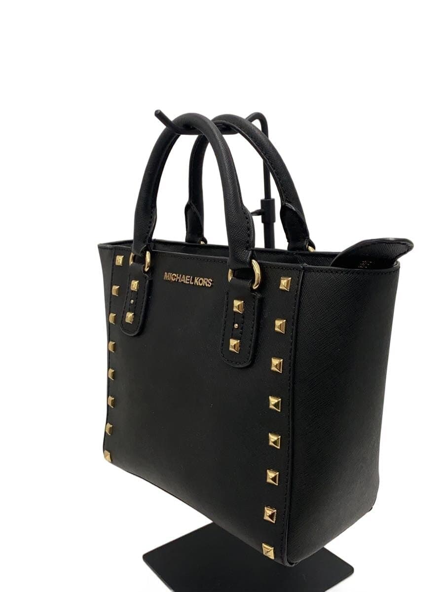 MICHAEL KORS Handbag Leather BLK PS-1709 2