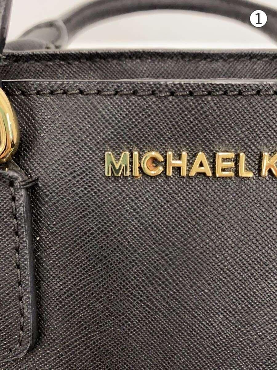 MICHAEL KORS Handbag Leather BLK PS-1709 7