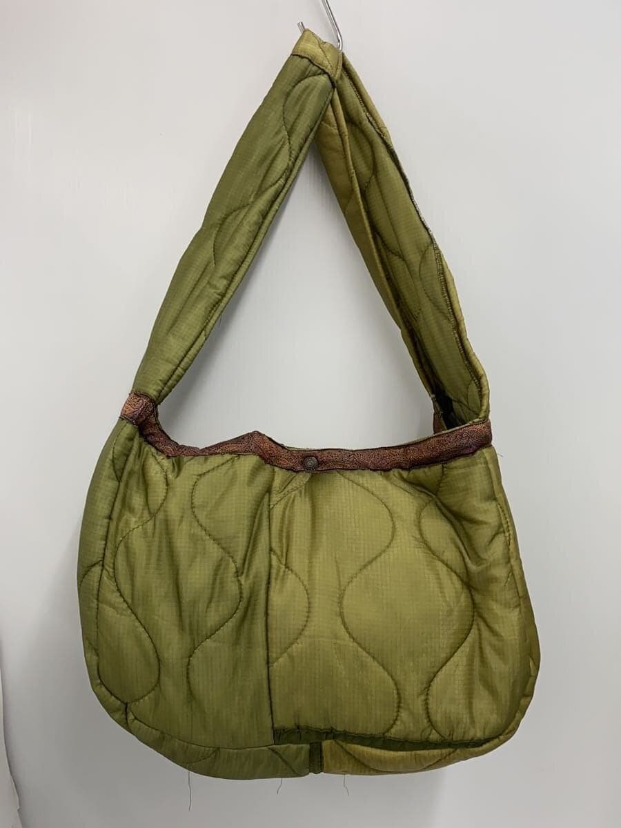 THRIFTY LOOK Shoulder Bag Nylon GRN 3