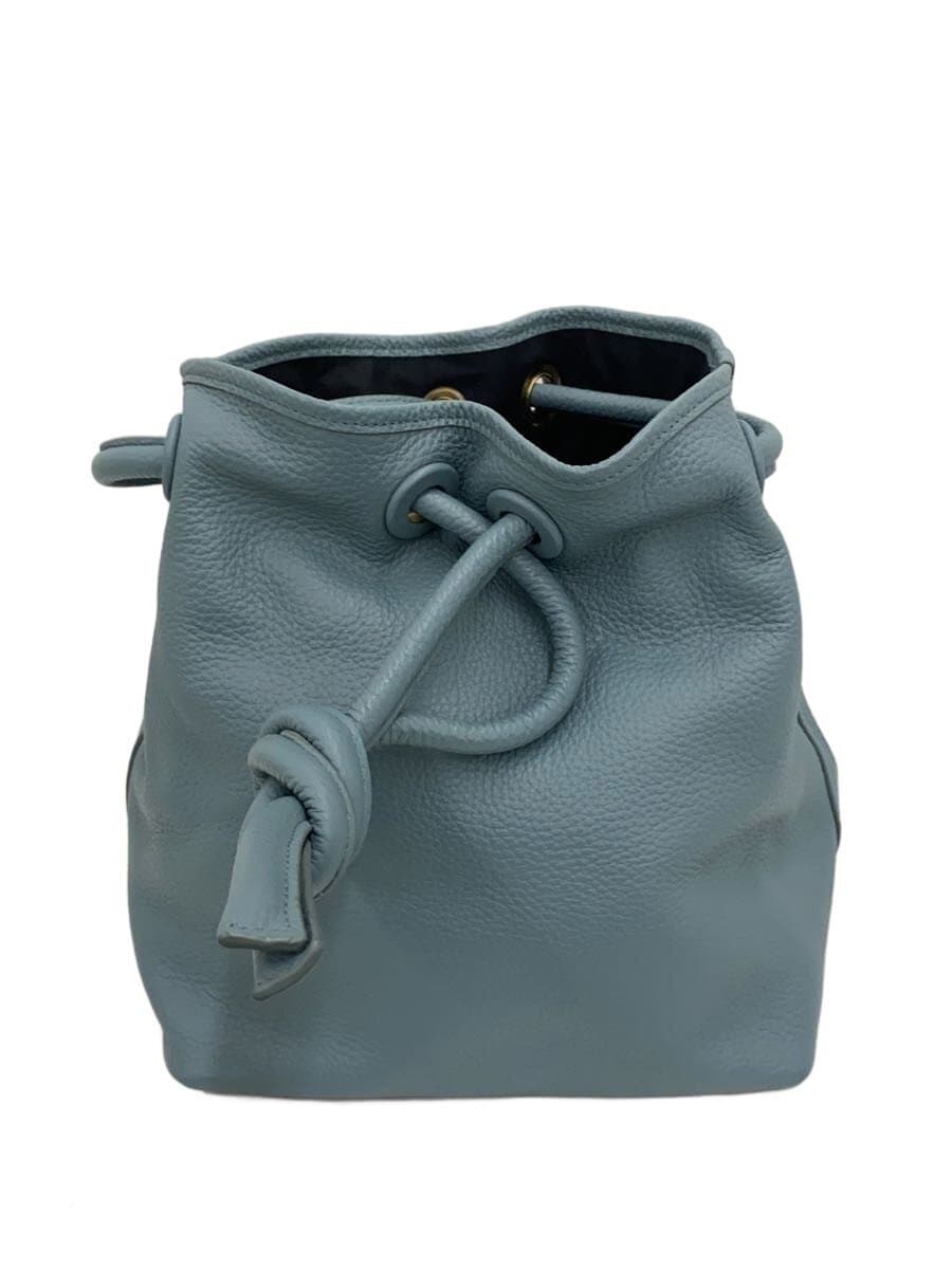 VASIC bag leather blue solid color