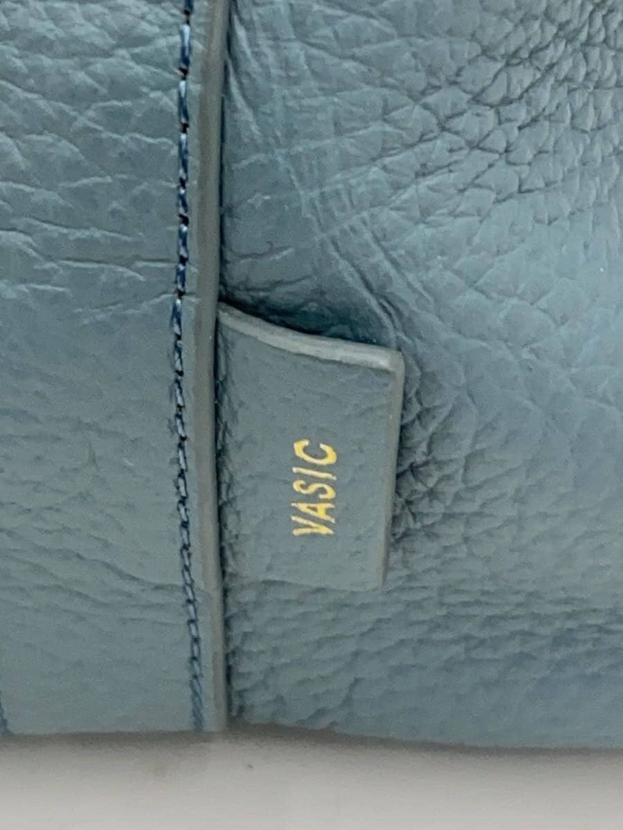 VASIC bag leather blue solid color 5