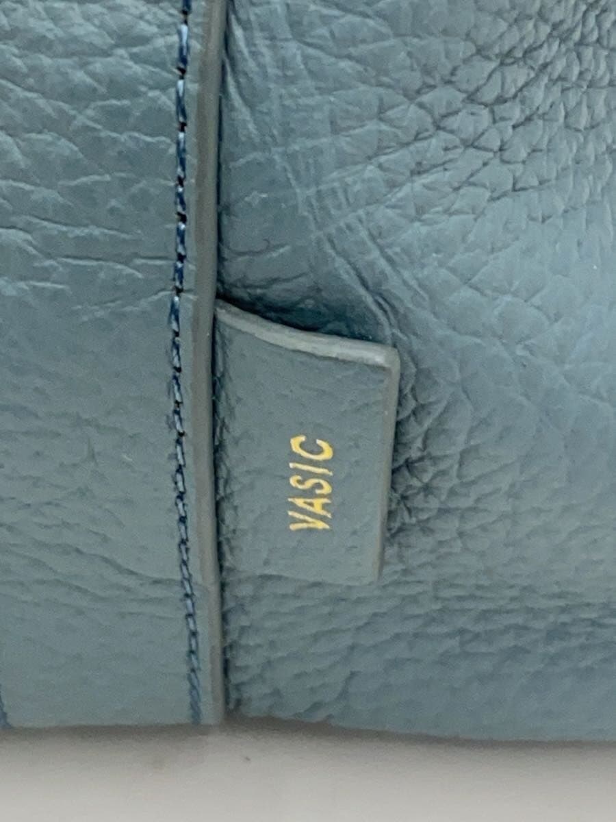 VASIC bag leather blue solid color 5