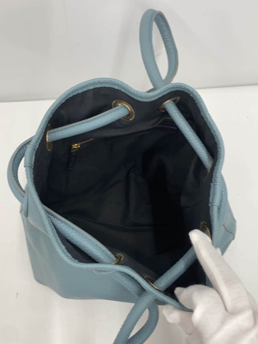 VASIC bag leather blue solid color 6