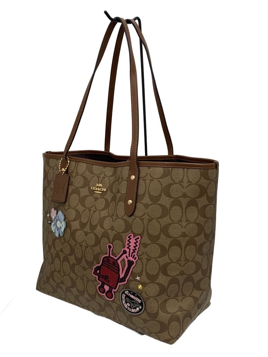 COACH x Keith Haring Tote Bag BEG All Over Pattern F48728 2