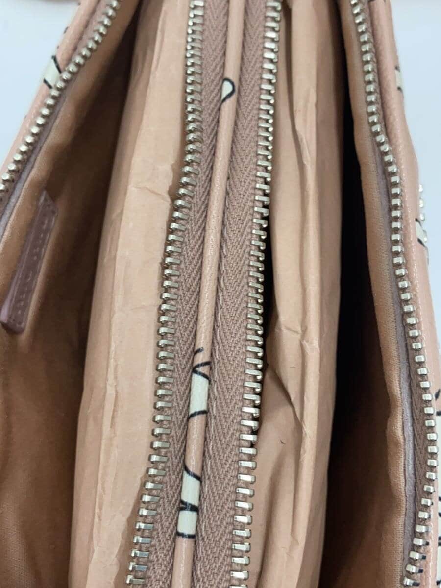 MIU MIU Shoulder Bag Leather PNK All Over Pattern 5ZH011 6