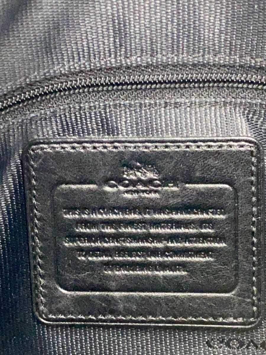 COACH Handbag Leather BLK F1482 5