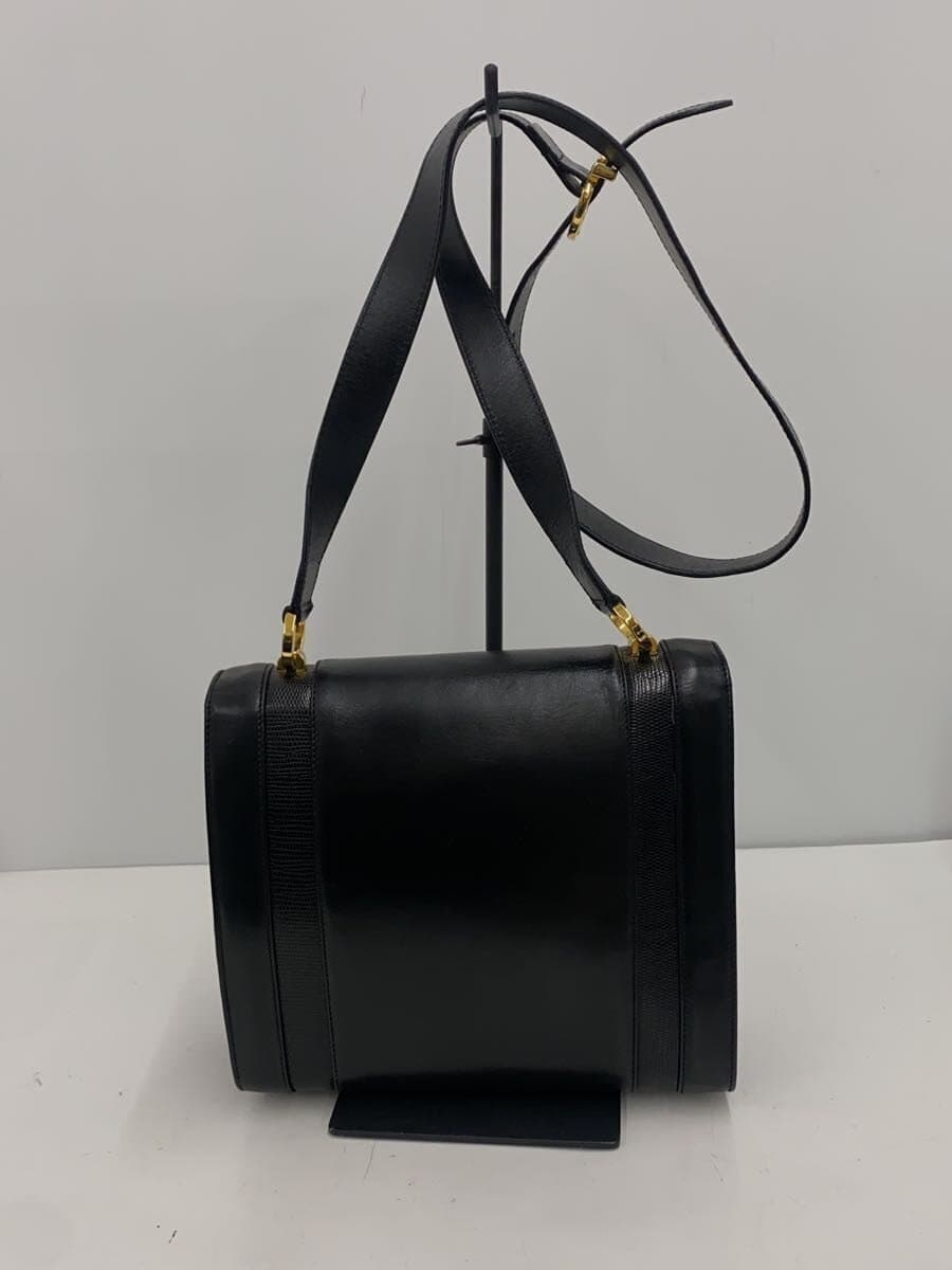 Salvatore Ferragamo Shoulder Bag Leather Black 3