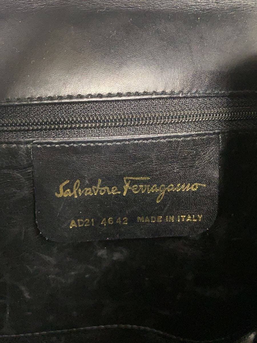 Salvatore Ferragamo Shoulder Bag Leather Black 5