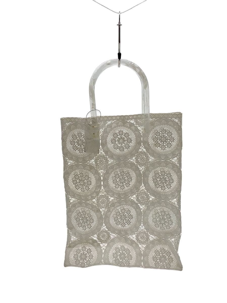 mame kurogouchi Tote Bag WHT All Over Pattern