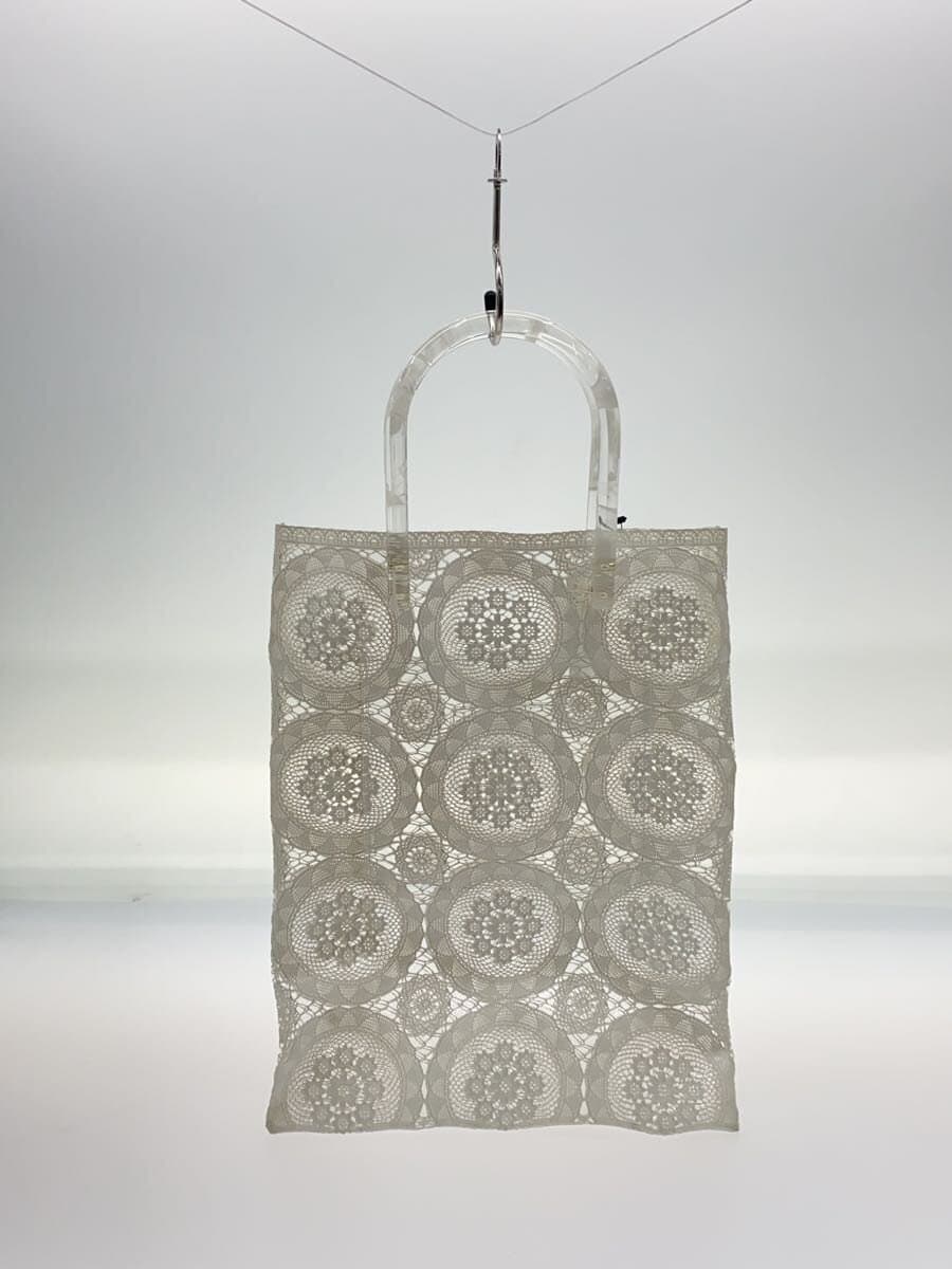 mame kurogouchi Tote Bag WHT All Over Pattern 3