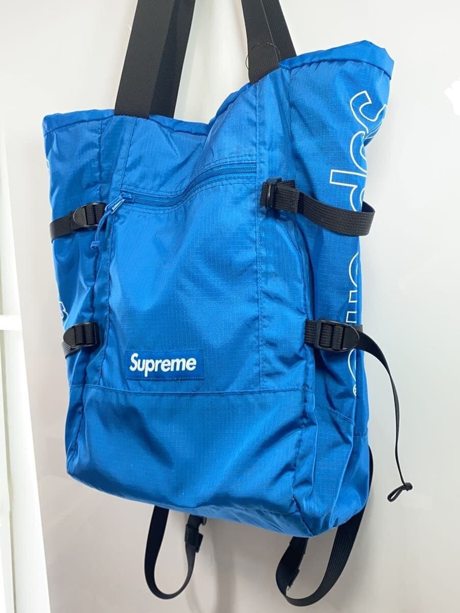 Supreme 19SS Tote Backpack Rucksack -- BLU 2