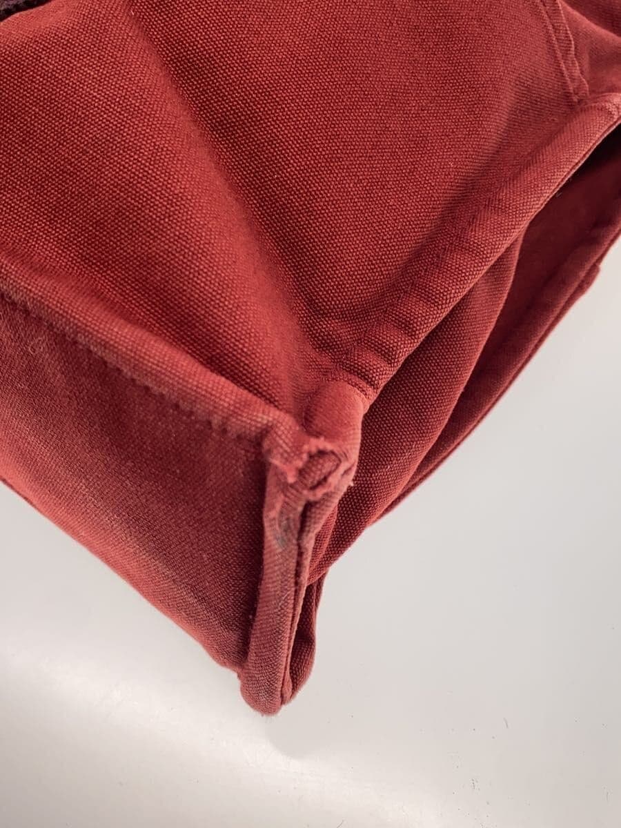 HERMES Tote Bag Canvas RED 7