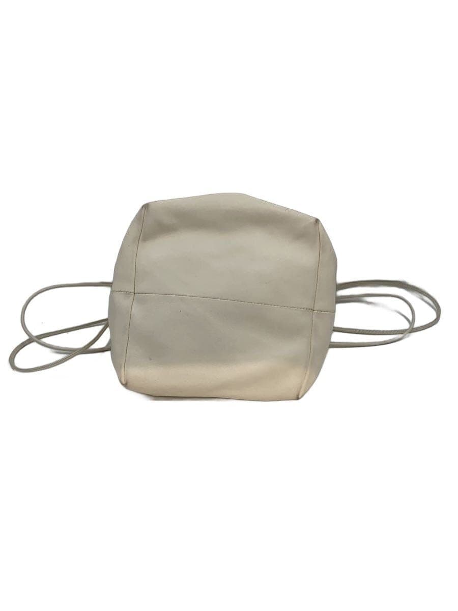 JIL SANDER Drawstring Bag Handbag Leather CRM Solid 4