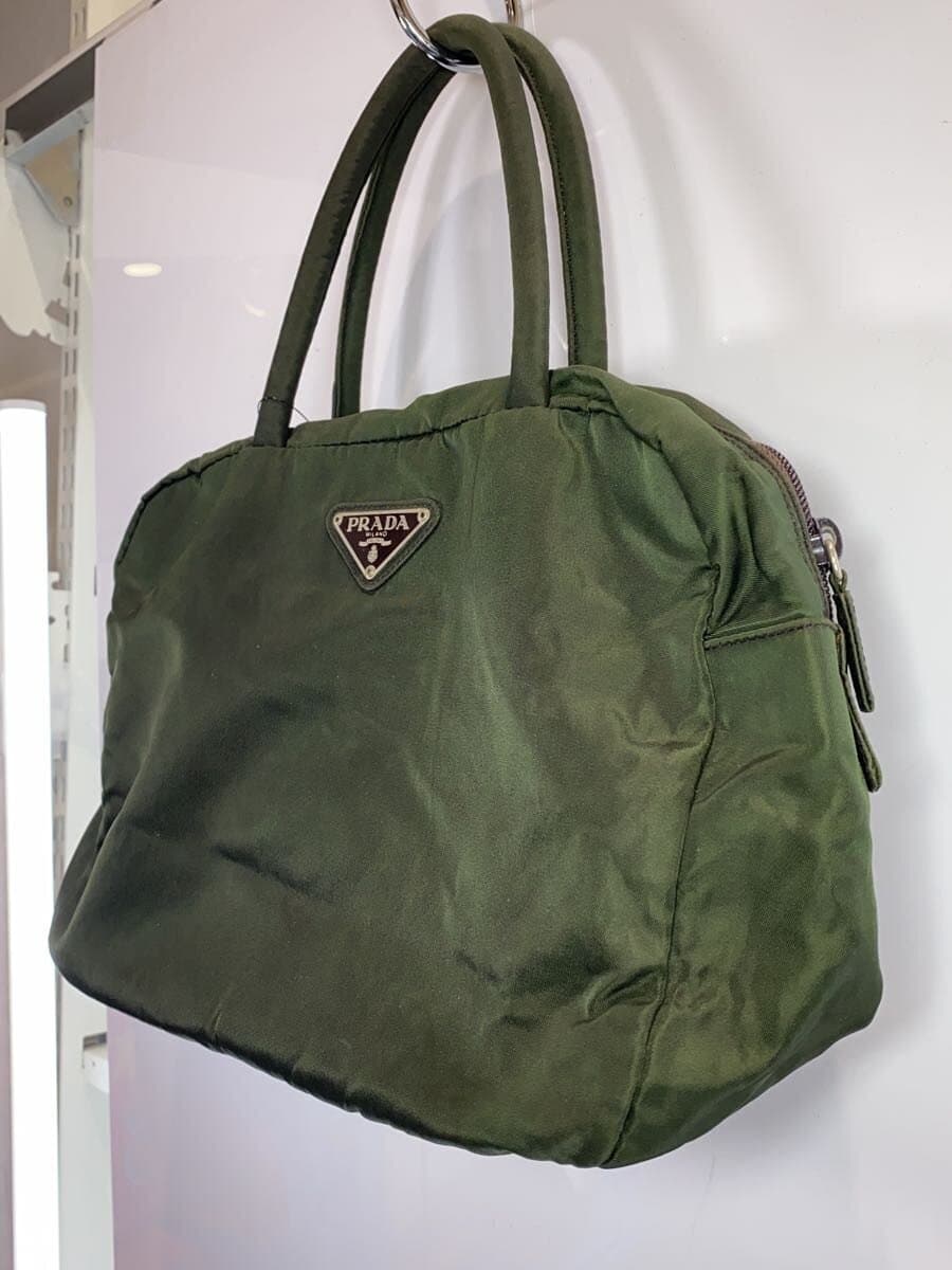 PRADA Handbag Nylon KHK 2