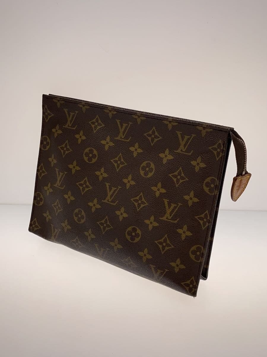 LOUIS VUITTON Pouch Toilet 26 Monogram Canvas PVC BRW M47542 2