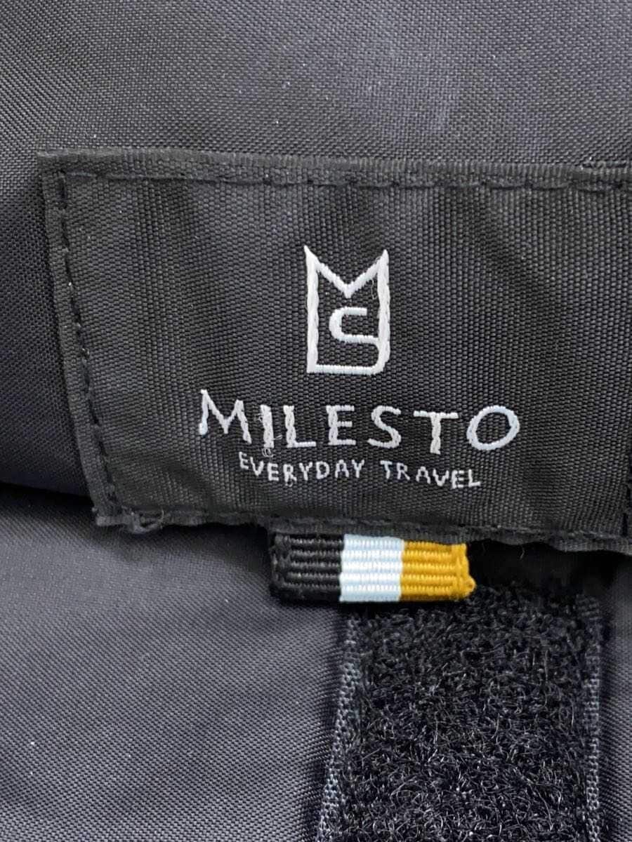 MILESTO backpack -- BLK plain 5