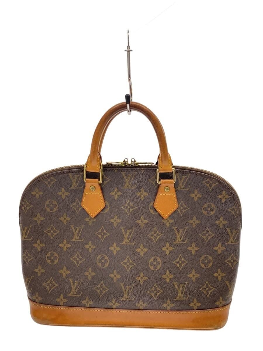 LOUIS VUITTON 1) Alma Monogram Canvas PVC BRW Allover Pattern M51130