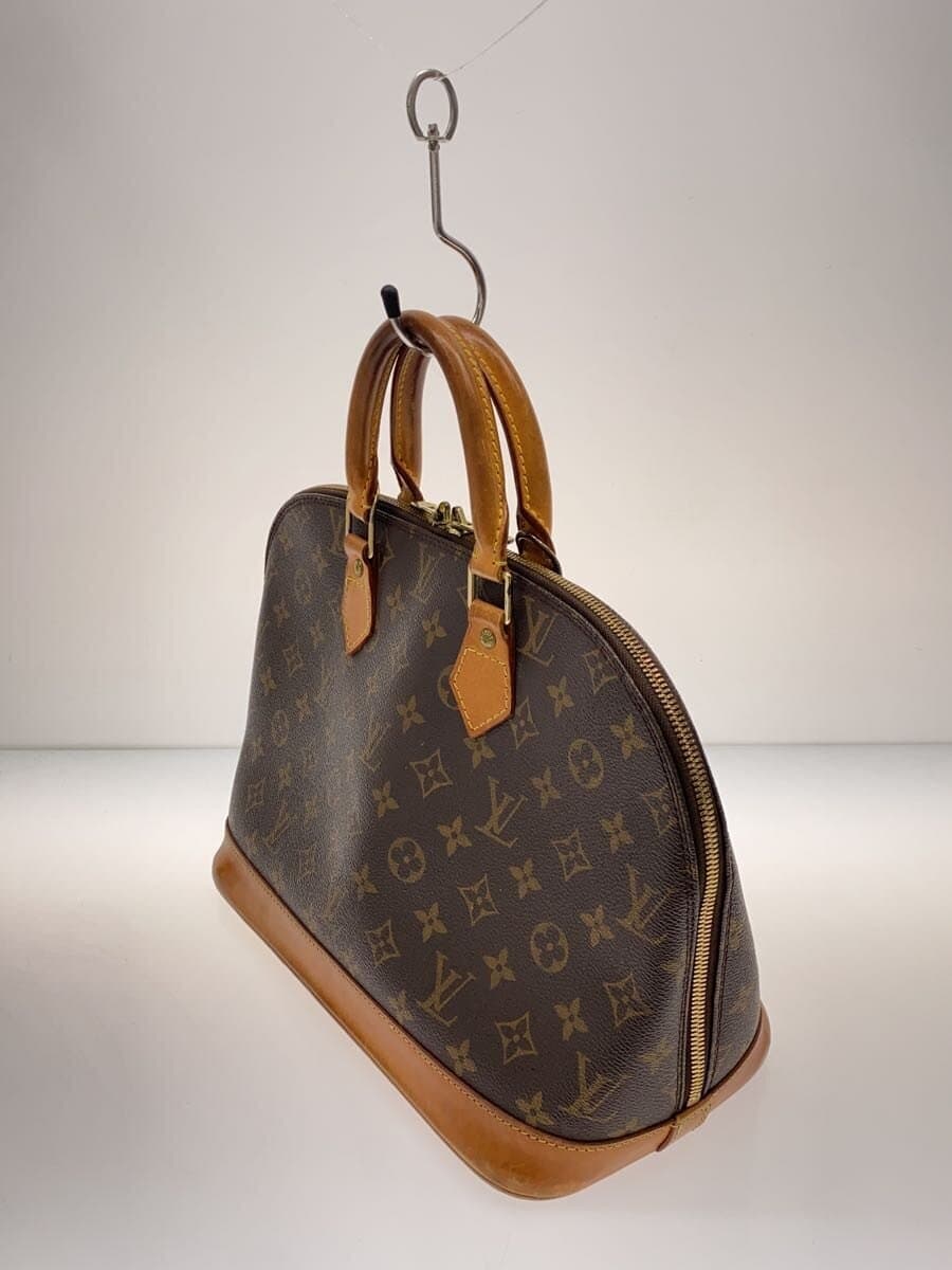 LOUIS VUITTON 1) Alma Monogram Canvas PVC BRW Allover Pattern M51130 2