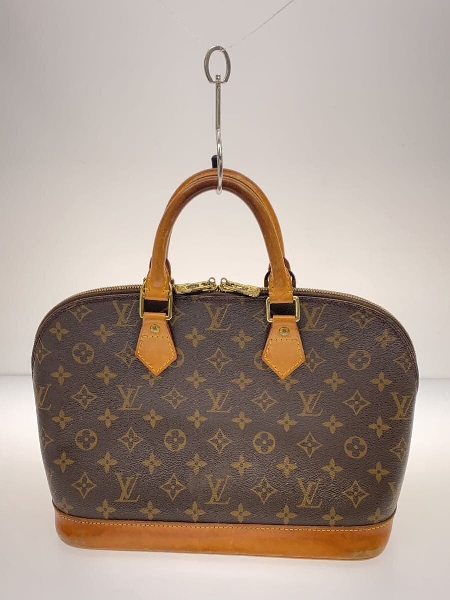 LOUIS VUITTON 1) Alma Monogram Canvas PVC BRW Allover Pattern M51130 3