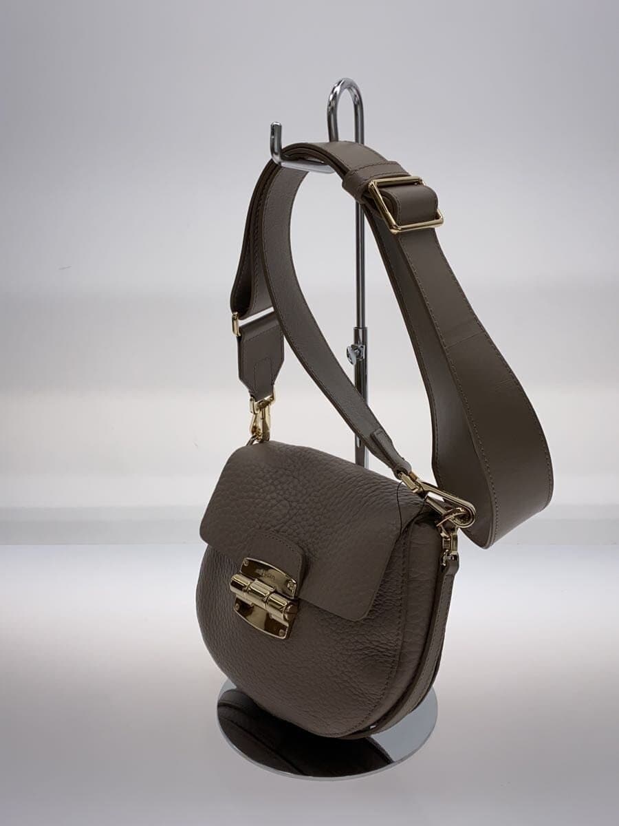 FURLA shoulder bag -- BEG plain F6900 2