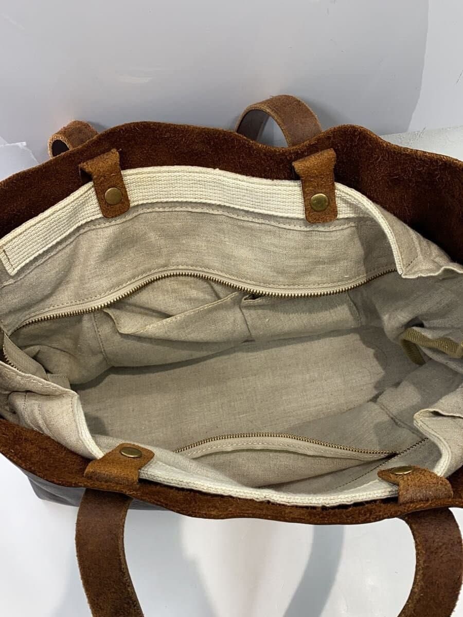 SLOW Tote Bag Leather BRW 5