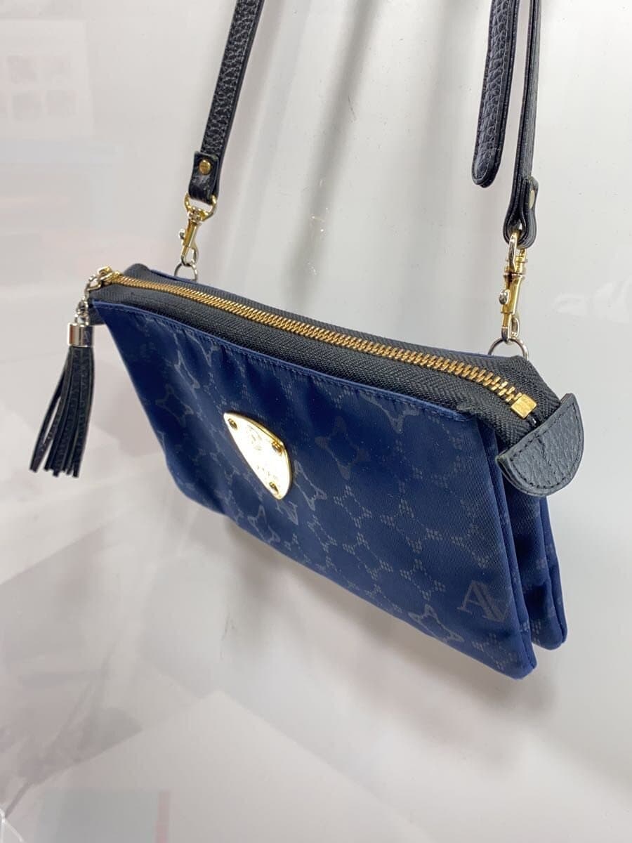 ATAO shoulder bag -- NVY all-over pattern wallet pochette 2