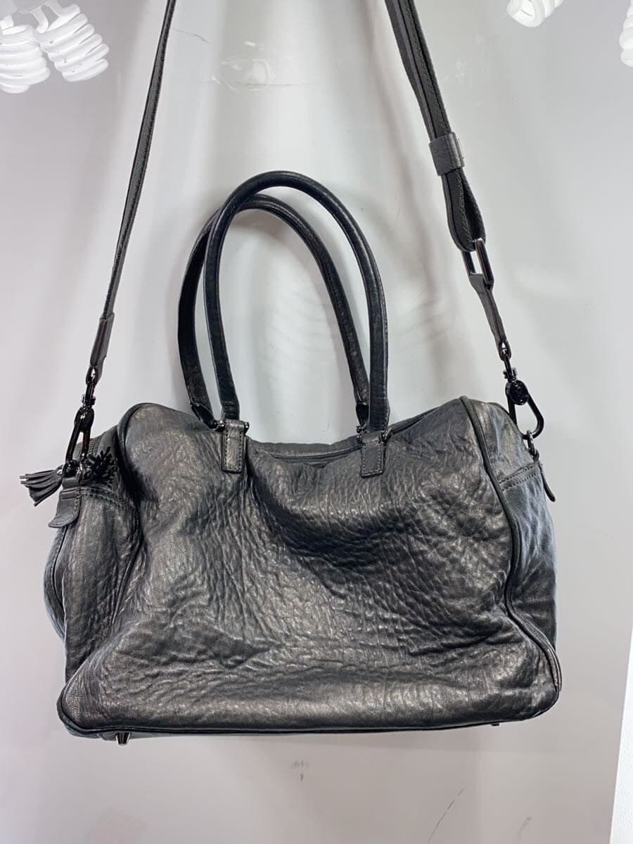 ANYA HINDMARCH shoulder bag leather GRY 3