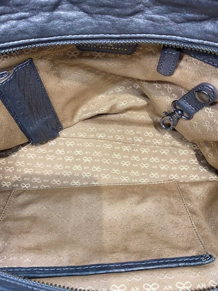 ANYA HINDMARCH shoulder bag leather GRY 6