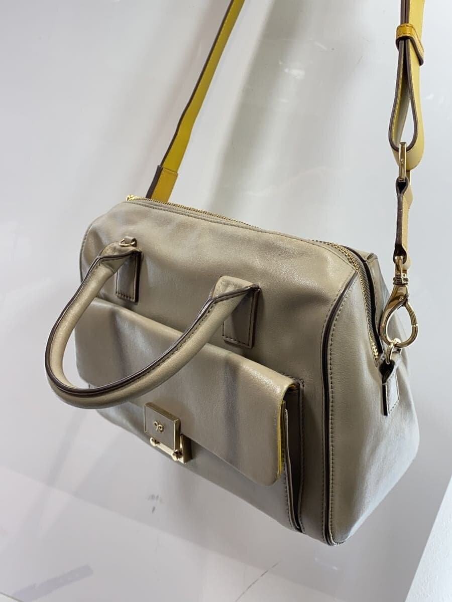 ANYA HINDMARCH shoulder bag leather GRY 2