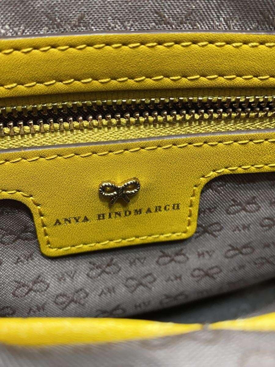 ANYA HINDMARCH shoulder bag leather GRY 5