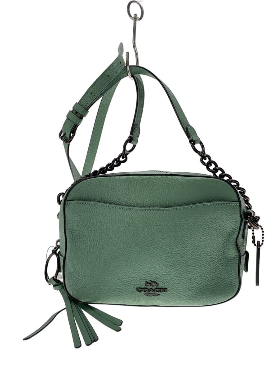 COACH Camera Bag Shoulder Bag Leather GRN 29411