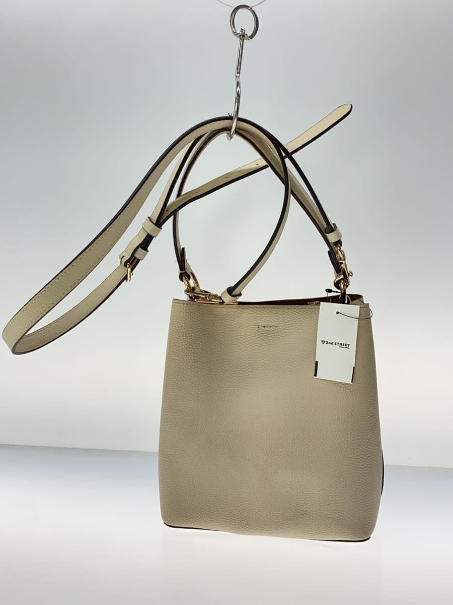 COACH Luxury Pebbled Leather Small Town Bucket BEG E2180-1011 3