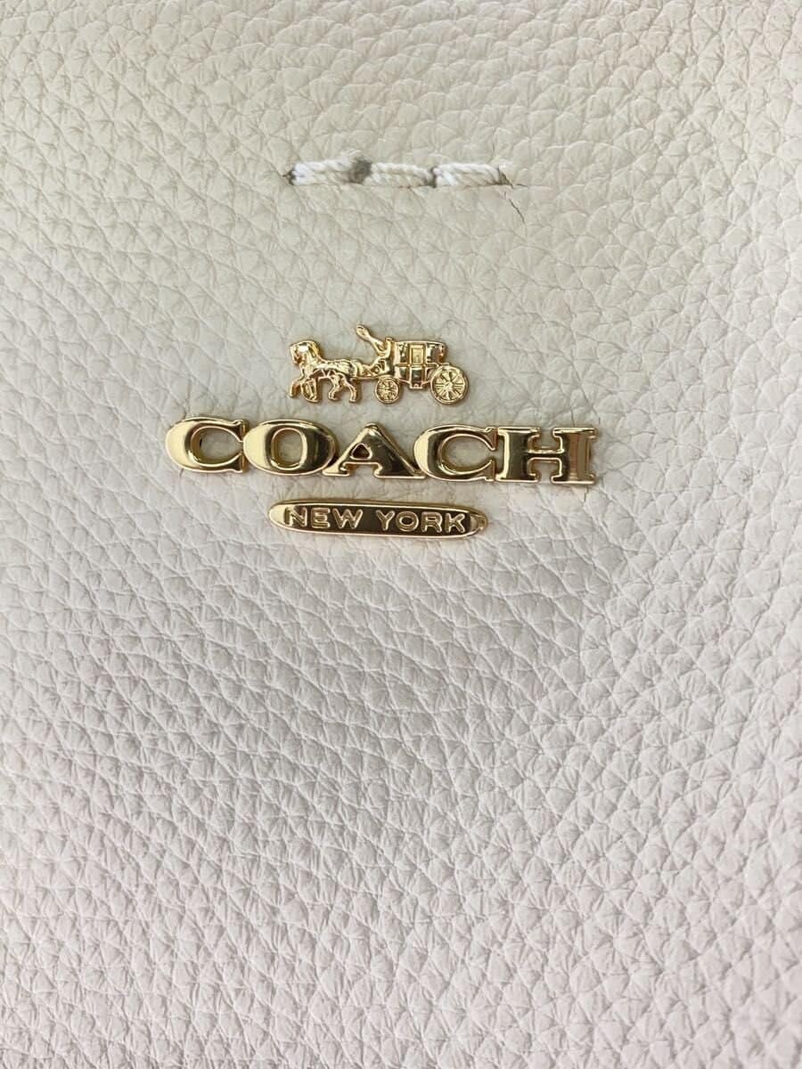 COACH Luxury Pebbled Leather Small Town Bucket BEG E2180-1011 5