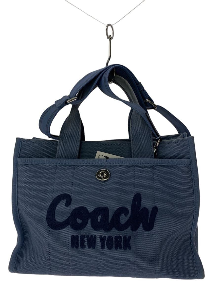 COACH Cargo Tote Canvas BLU