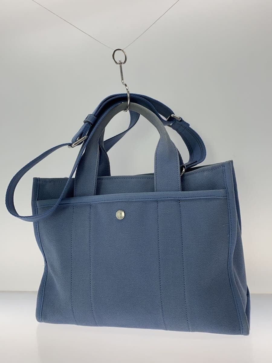 COACH Cargo Tote Canvas BLU 3