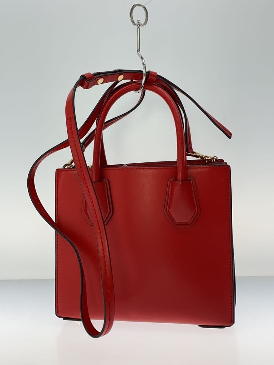 MICHAEL KORSMERCER 2-Way Studs Shoulder Bag Leather RED 30H9GM9M8O 3