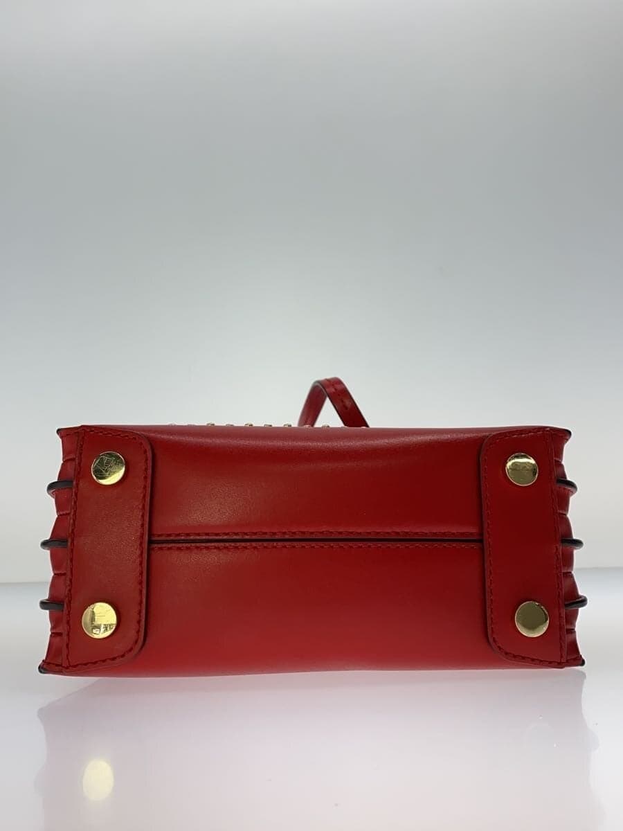 MICHAEL KORSMERCER 2-Way Studs Shoulder Bag Leather RED 30H9GM9M8O 4