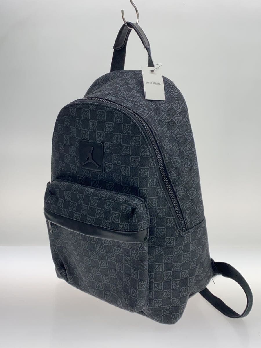 JORDAN BRAND Monogram Backpack Cotton BLK All Over Pattern 2
