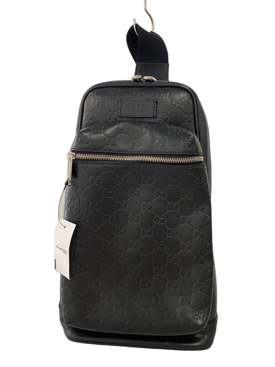 GUCCI Body Bag _ Guccissima Leather BLK 450970 CWCQJ 1000