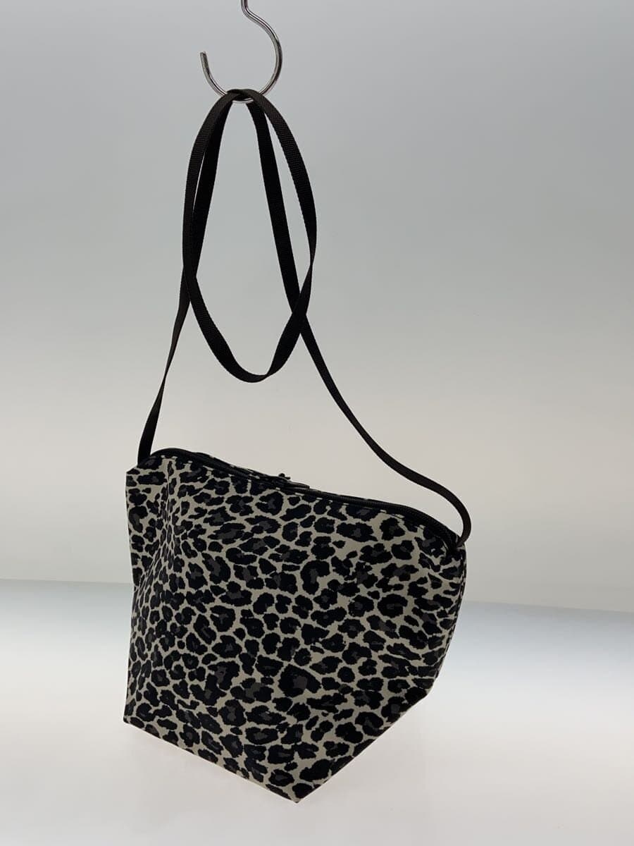 Herve Chapelier Shoulder Bag BLK Leopard 2