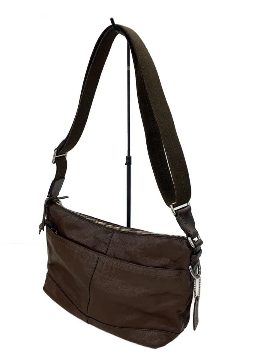 COACH Shoulder Bag Leather BRW 2