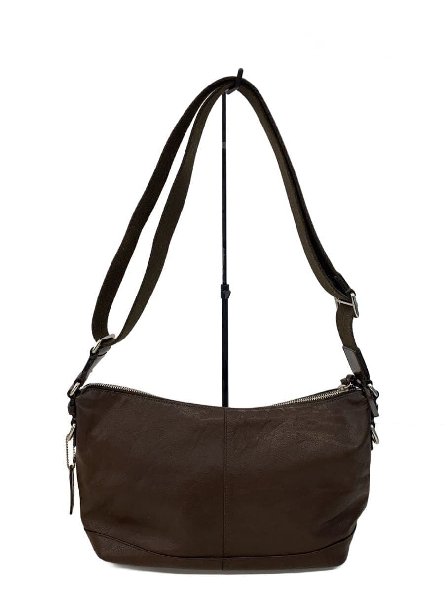 COACH Shoulder Bag Leather BRW 3