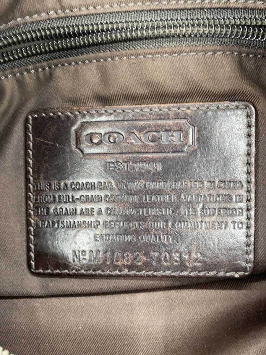 COACH Shoulder Bag Leather BRW 5