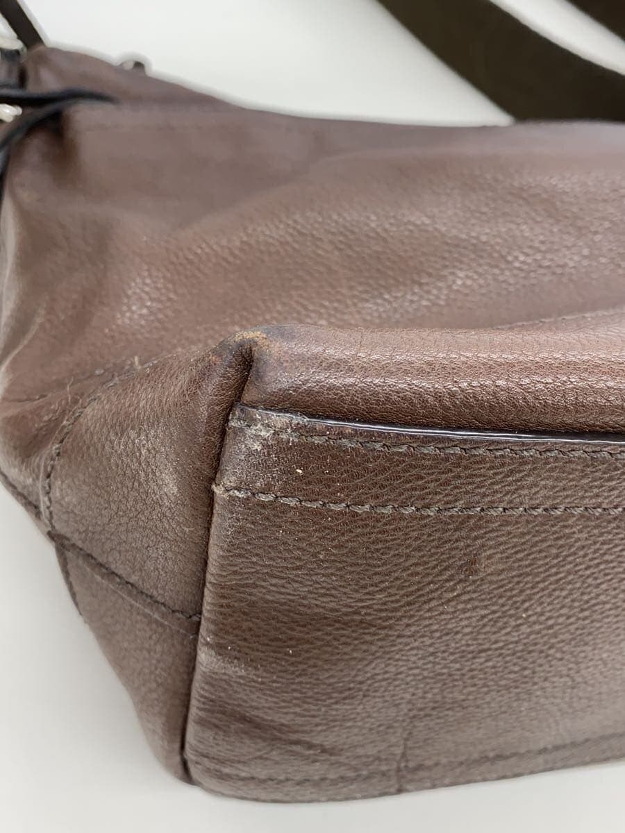 COACH Shoulder Bag Leather BRW 7