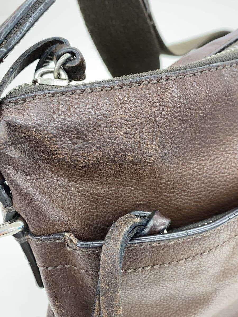 COACH Shoulder Bag Leather BRW 9