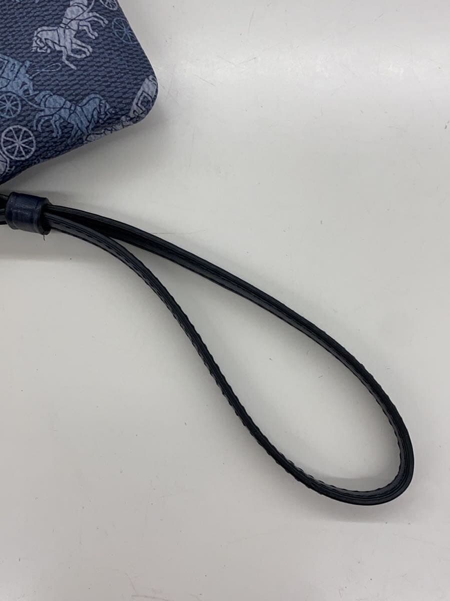 COACH Pouch Leather NVY All Over Pattern 88083 7