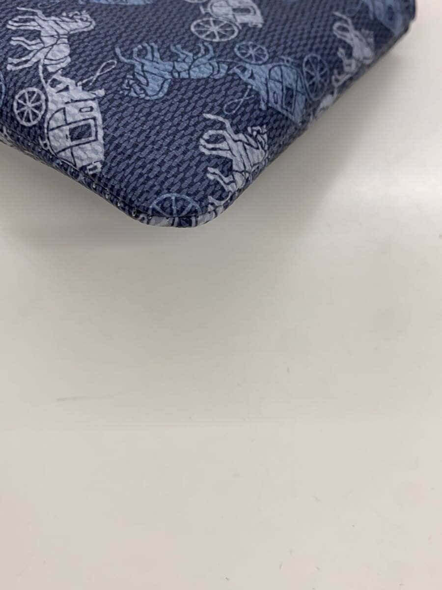 COACH Pouch Leather NVY All Over Pattern 88083 8