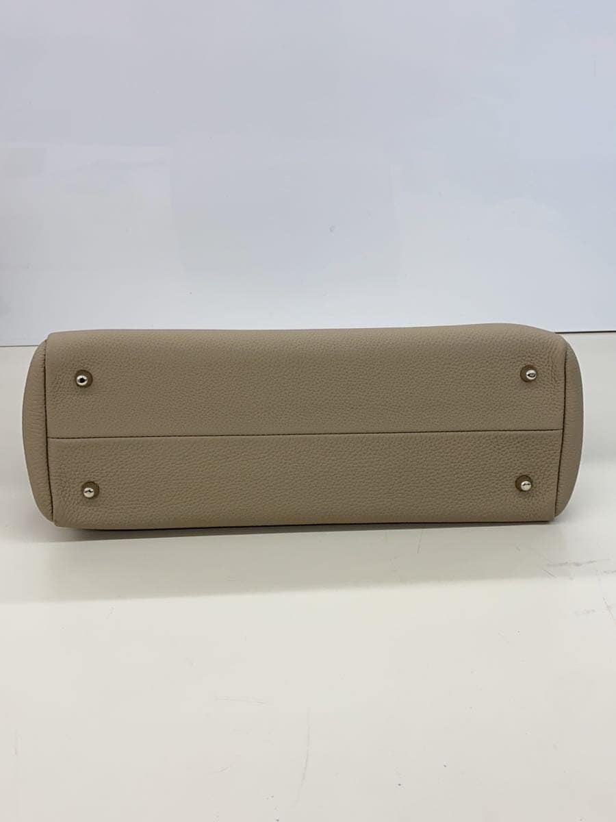 Ohaza Made Kaban Rayrow 32 Handbag Leather GRY Solid 4