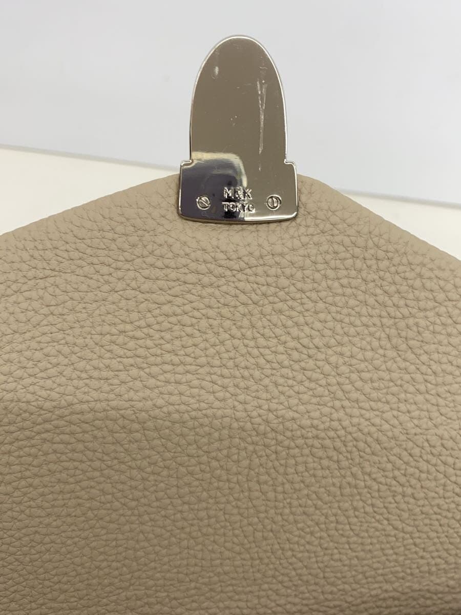 Ohaza Made Kaban Rayrow 32 Handbag Leather GRY Solid 9