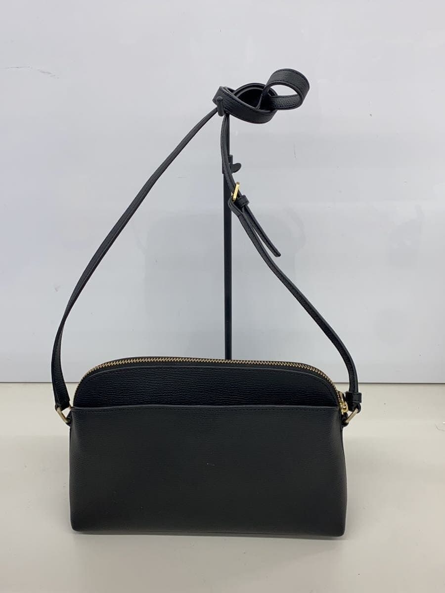 agnes b. shoulder bag leather BLK QAS02Z-03 3